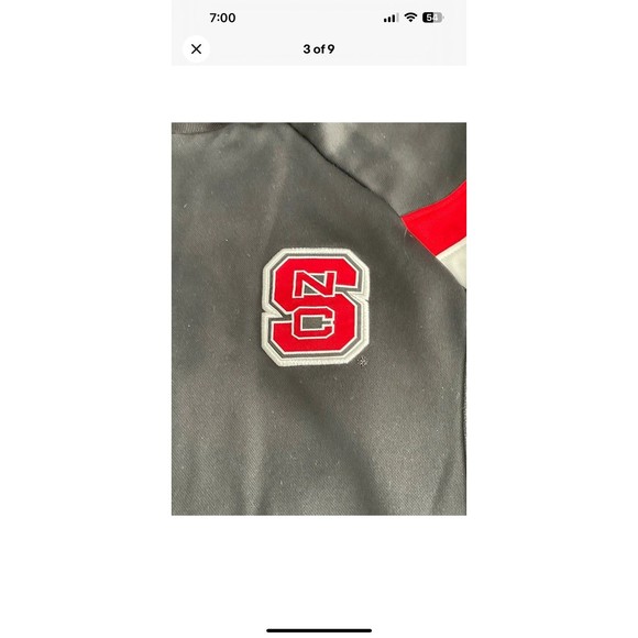 Adidas North Carolina State Men's/Unisex Track Jacket Black Full Zip Sz 50 (M) - Picture 3 of 9